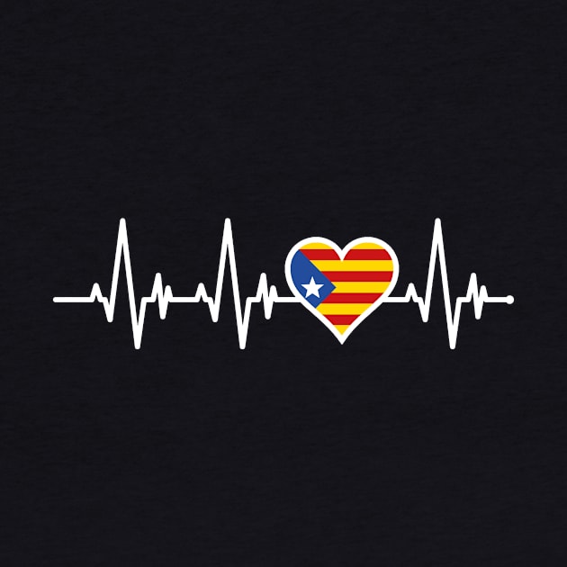 Heartbeat And The Flag Of Catalonia by BlueTodyArt